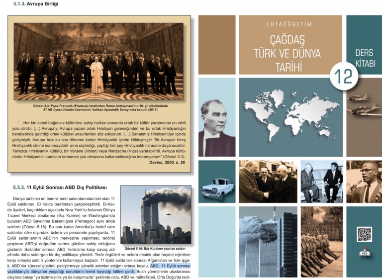 Turks lesboek: ‘9/11 is deels eigen schuld, NAVO is fout en EU is christelijke club’