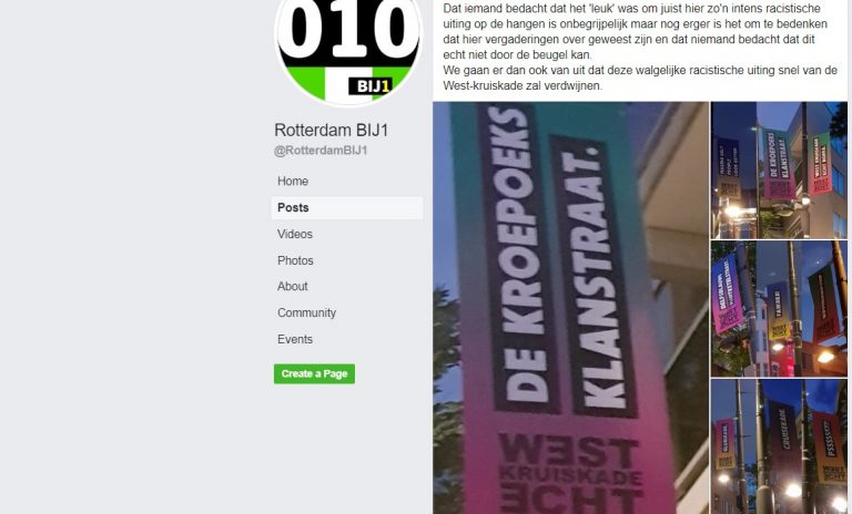 Rotterdamse winkeliers verwijderen ‘racistische vlag’ na kritiek van BIJ1 en activisten