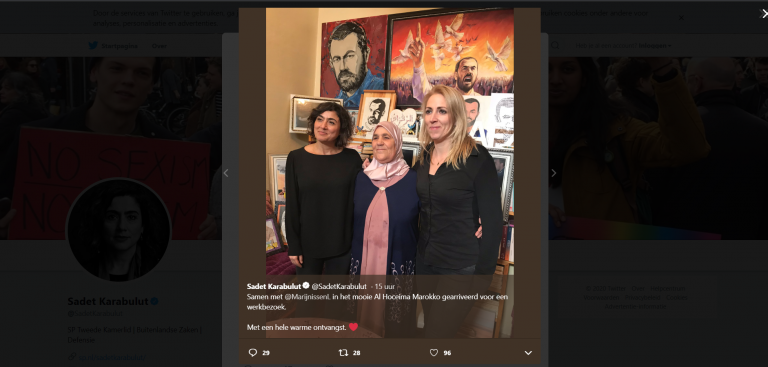 SP-Kamerleden Marijnissen en Karabulut bezoeken ouderlijk huis Zefzafi in Marokko