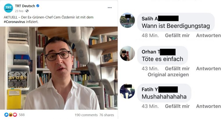 Turks-Duits parlementslid krijgt corona, haters wensen hem dood