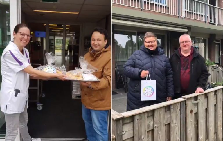 Dag van het Samenleven: ouderen en hulpverleners getrakteerd op cupcakes