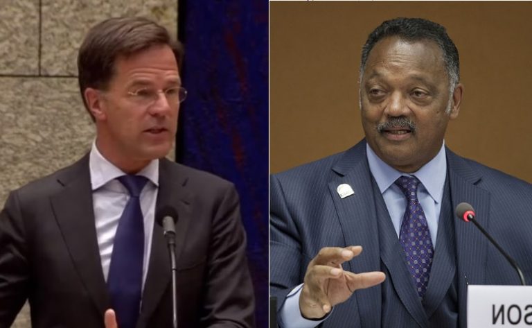 Afro-Amerikaanse dominee Jesse Jackson schrijft Rutte brief over Zwarte Piet