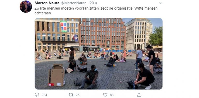 Groningen: witte demonstranten moeten van organisatie achterin zitten