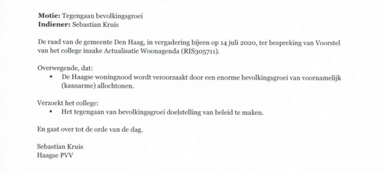 D66 maant Rutte: veroordeel ‘‘Minder, minder’-voorstel’ VVD Den Haag