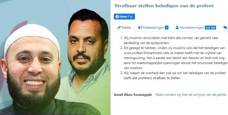 Nida overhandigt petitie voor verbod beledigen profeet aan Kamer