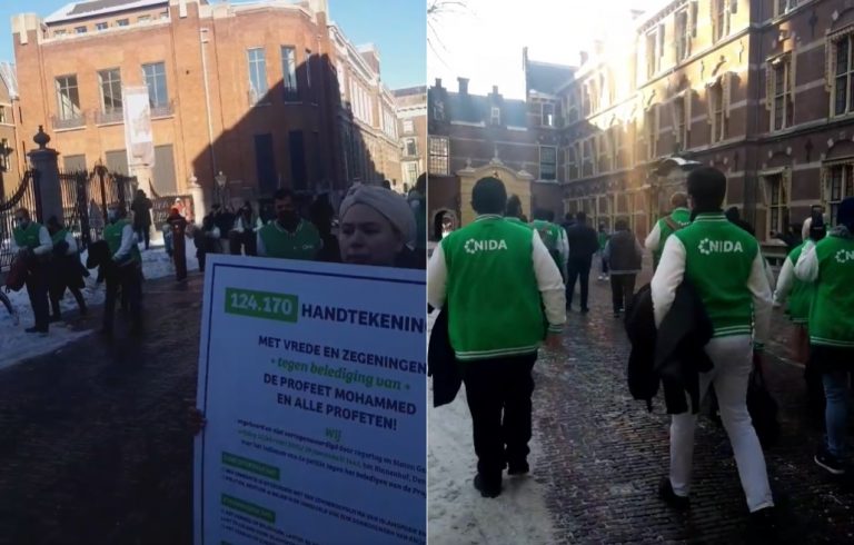 Nida overhandigt petitie aan Kamer: ‘Stel beledigen profeet strafbaar’