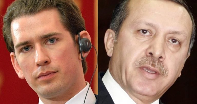 Erdogan ‘vervloekt’ Oostenrijk om Israëlische vlaggen