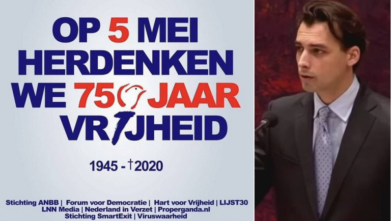 Joodse Nederlanders hekelen ‘walgelijke’ Bevrijdingsdag-poster FvD