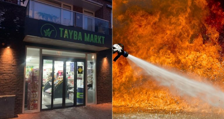 Wijchen: islamitische winkel afgefikt, politie gaat uit van brandstichting
