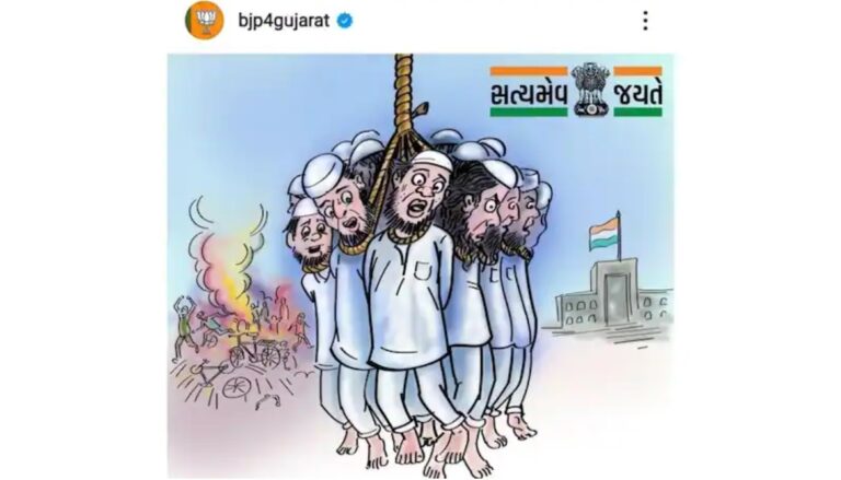 India: regeringspartij deelt tekening van moslims aan galg, Twitter grijpt in