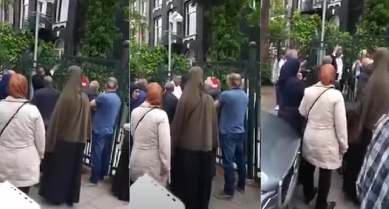 Video: ambtenaar Marokkaanse consulaat in Amsterdam scheldt rij uit