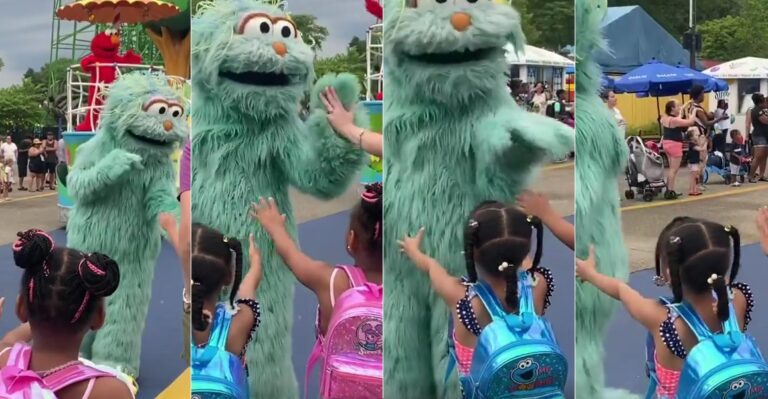 Ophef: Sesamstraat-figuren in pretpark VS slaan zwarte kinderen over