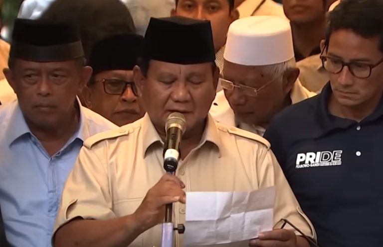 Indonesië: oud-generaal Prabowo eist verkiezingsoverwinning op