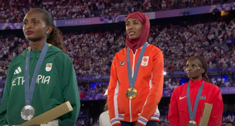 De hoofddoek van Sifan Hassan blijft Frankrijk bezighouden