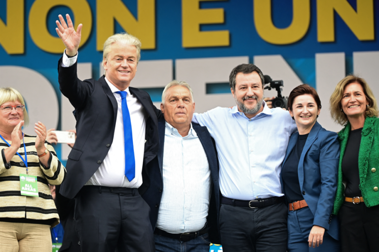 Wilders en Orbán bezoeken radicaal-rechtse partijbijeenkomst in Italië