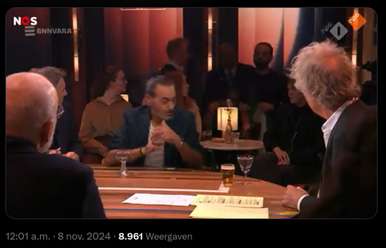 Video: pro-Palestijnse demonstrant verstoort uitzending Bar Laat
