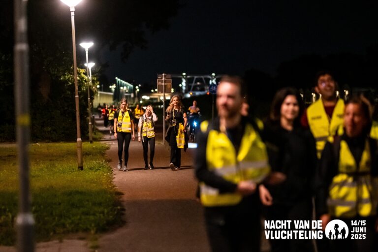 Hele gezinnen lopen mee tijdens de Nacht van de Vluchteling