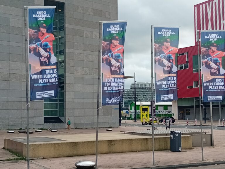 Pro-Palestina-demonstratie tegen Israëlisch team bij EK honkbal in Rotterdam: ‘Dit is sportwashing’