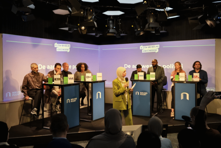 Tijdens dit verkiezingsdebat hadden moslims zelf het woord