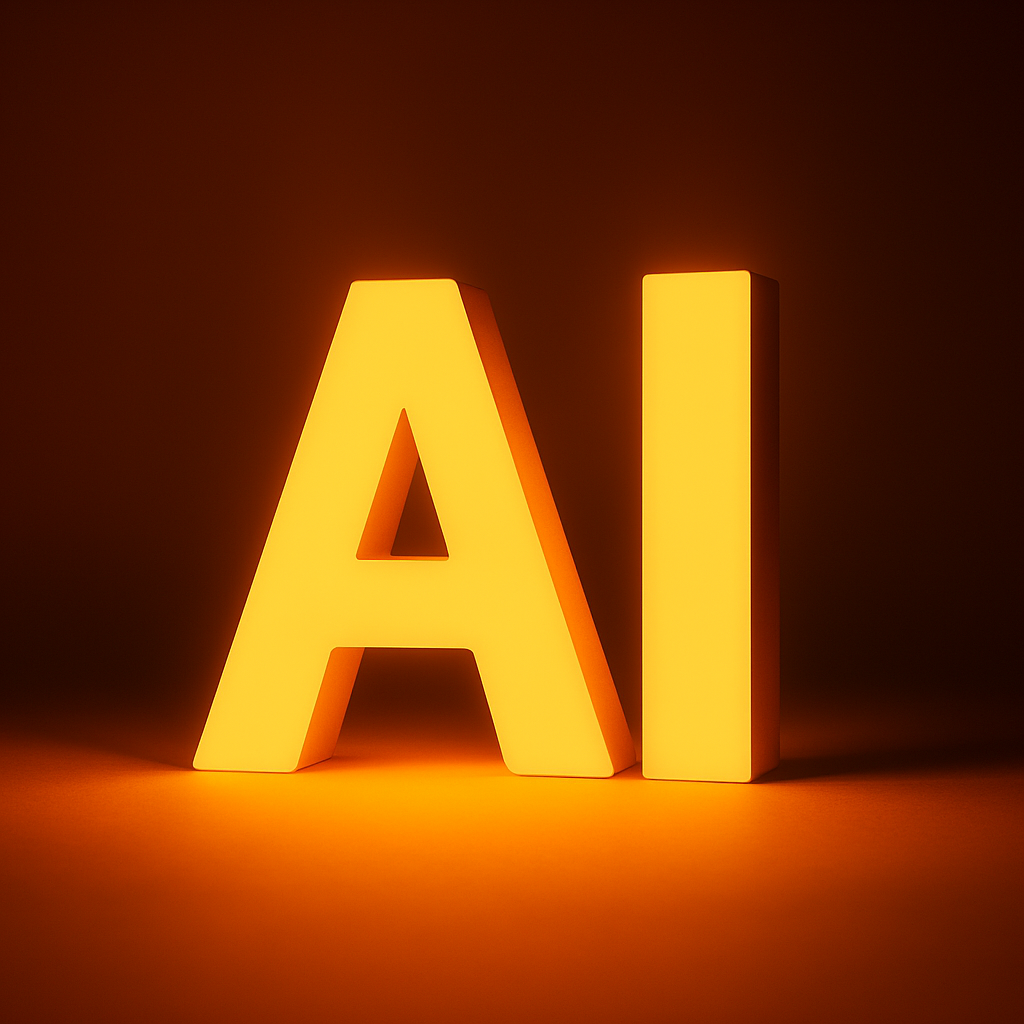 a stylized digital a