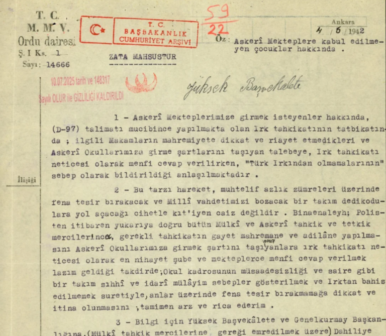 Oud Turks document opgedoken: Armeniërs mochten vanwege ‘hun ras’ niet in leger