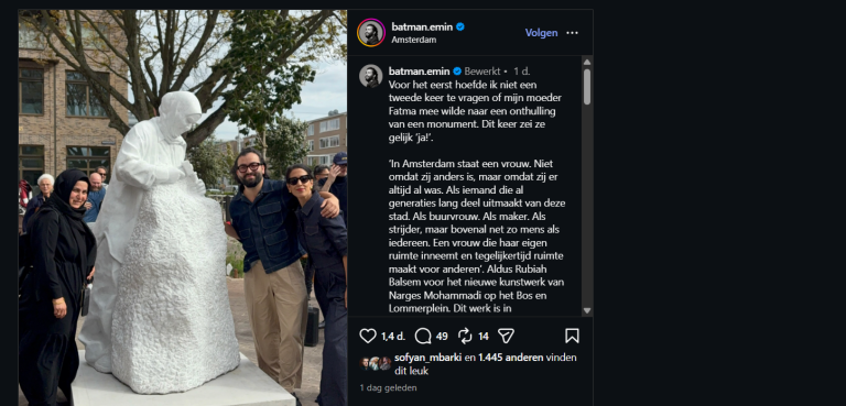 Kunstwerk van moslima krijgt plek in Amsterdam-West: ‘Zoals ze is’